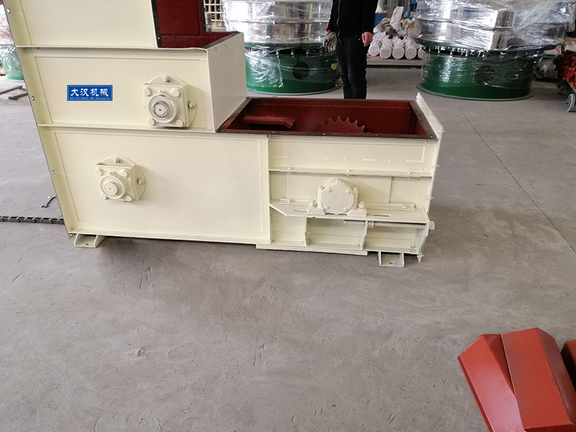 进料口细节进行实拍