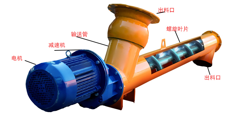 水泥螺旋上料机细节