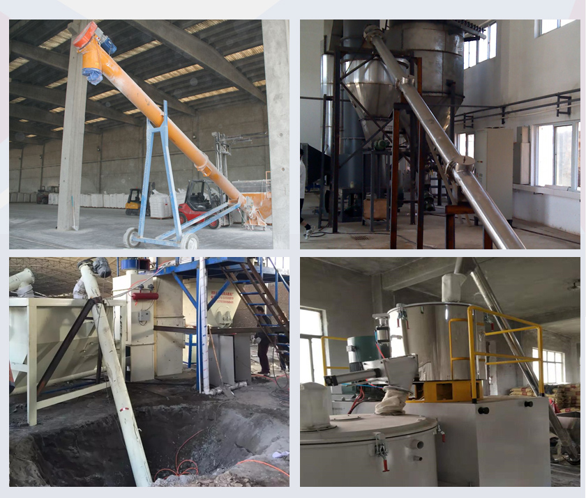 移动式螺旋提升机现场