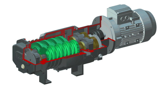 双轴螺旋输送机工作原理